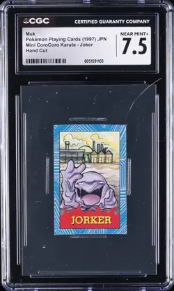 1997 POKEMON PLAYING CARDS JPN MINI COROCORO KARUTA - HAND CUT MUK CGC 7.5 - Image 1