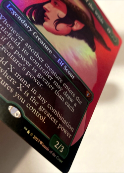 MTG Selvala, Heart of the Wilds BORDERLESS FOIL Commander Masters 681 NM - Image 3