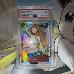 2024 ONE PIECE OP06-WINGS OF THE CAPTAIN TREASURE RARE #007 NAMI PSA 9 - Image 1