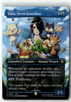 Lulu, Stern Guardian (Borderless) (Chocobo Track Foil) R Commander: FINAL FANTAS - Image 1