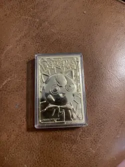 Vintage 1999 Pokemon Burger King Nintendo 23 Karat Gold Plated Jiggypuff Card - Image 1