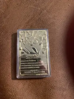 Vintage 1999 Pokemon Burger King Nintendo 23 Karat Gold Plated Jiggypuff Card - Image 2