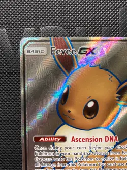 Eevee GX SM242 Black Star Promo Pokemon Card Full Art - Image 5