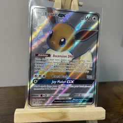 Eevee GX SM242 Ultra Rare Holo Full Art Pokemon Black Star Promo Card NM/Mint - Image 2
