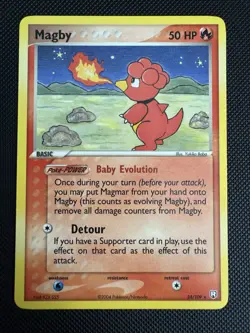 Magby 24/109 2004 EX Team Rocket Returns Pokemon Card TCG Non Holo Rare - VLP - Image 1