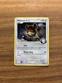 Pokemon TCG Raticate G 78/147 2009 Supreme Victors Uncommon Card - LP - Image 1