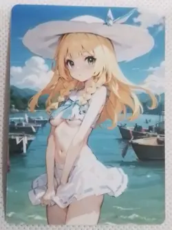 Lillie Pokemon Lewd Anime Doujin Waifu Double Sided Card AGC CCG - Image 1