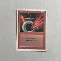 Magic the Gathering MTG 1994 Revised Edition Card -- Shatter - Image 1