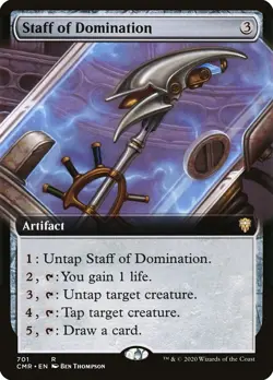 Staff of Domination (Extended Art) R Commander Legends 701 Normal NM - Image 1