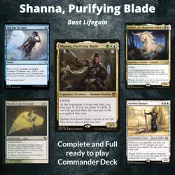 Shanna Purifying Blade Commander Lifegain MTG Magic full Deck EDH - Image 1