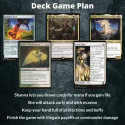 Shanna Purifying Blade Commander Lifegain MTG Magic full Deck EDH - Image 2