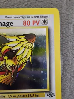 Roucarnage (Pidgeot) 8/64 Rare Holo - Jungle Francais FRENCH Pokemon TCG NM - Image 5