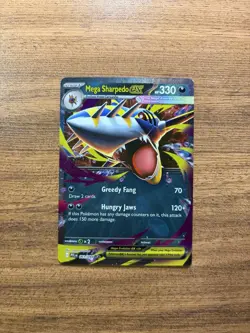 💎Mega Sharpedo ex 061/094 Double Rare Phantasmal Flames Pokemon NM - Image 1