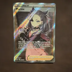 Pokemon TCG Marnie Trainer Supporter Full Art Holo 200/202 Swsh01 Ultra Rare - Image 1