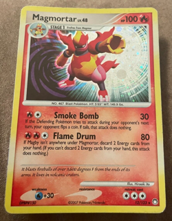Pokemon TCG 2007 Magmortar Mysterious Treasures 12/123 Holo Rare - Image 1