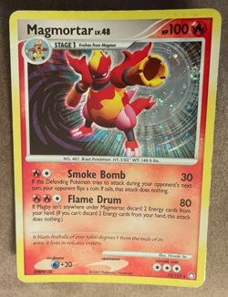 Pokemon TCG 2007 Magmortar Mysterious Treasures 12/123 Holo Rare - Image 2