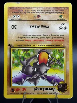 Aerodactyl 16/62 Fossil Unlimited - Non Holo Rare- WOTC - HP - Pokemon Vintage - Image 2