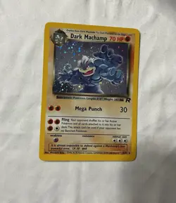 Pokemon TCG Dark Machamp Holo Rare 10/82 Team Rocket 2000 w/ Swirl - Image 3