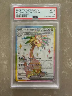 Alolan Exeggutor ex 225/191 [Ultra Rare] Surging Sparks PSA 9 - Pokemon TCG - Image 1