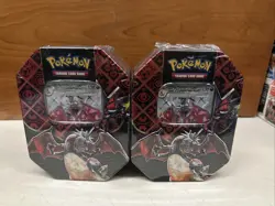 LOT 2 Pokemon Paldean Fates Charizard EX Tin Factory Sealed ❗❗❗❗❗❗ - Image 1