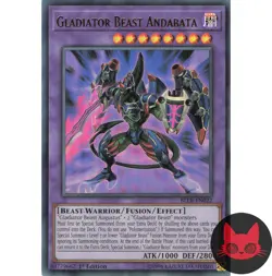 Yugioh Gladiator Beast Andabata BLLR-EN022 Ultra Rare 1st Edition NM - Image 1