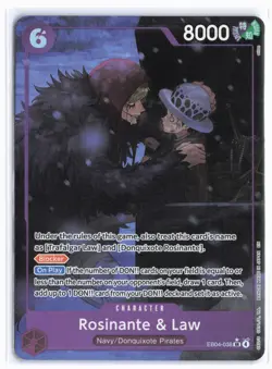 Rosinante & Law EB04-038 SR Alt Art One Piece TCG - Image 1