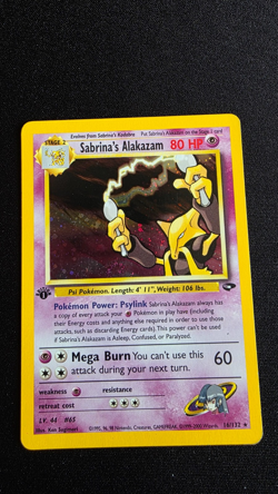 Sabrina's Alakazam 16/132 Gym Challenge Holo - Image 1