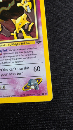 Sabrina's Alakazam 16/132 Gym Challenge Holo - Image 4