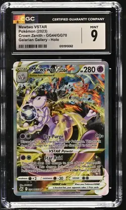 Mewtwo VSTAR GG44/GG70 - Pokemon Crown Zenith: Galarian Gallery CGC 9 Mint - Image 1