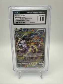 Pokemon Mewtwo VSTAR GG44/GG70 Crown Zenith Galarian Gallery CGC 10 Gem Mint - Image 1