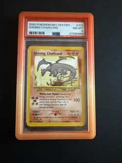 2002 Pokemon Neo Destiny Shining Charizard #107 PSA 8 - Image 1