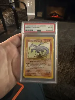 2002 Pokemon Neo Destiny Shining Charizard #107 PSA 8 - Image 3