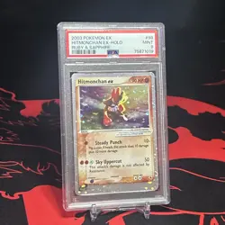 Hitmonchan EX 98/109 Ruby and Sapphire Holo Pokemon Psa 9 mint 2003 - Image 2