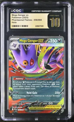 Mega Gengar ex 056/094 - Phantasmal Flames Pokemon Card - CGC 10 Pristine - G224 - Image 1
