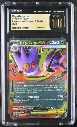 Mega Gengar ex 056/094 - Phantasmal Flames Pokemon Card - CGC 10 Pristine - G210 - Image 1