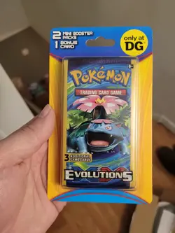 Pokemon Evolutions DG Blister - 2 Mini Booster Packs & 1 Bonus Card - Image 1