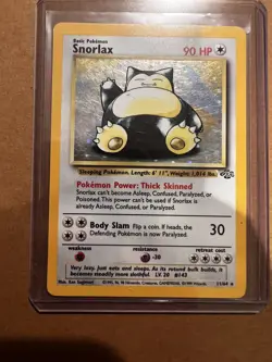 Snorlax 11/64 1999 Jungle Set Holo 1st Edition Unlimited Pokemon Card - Image 1