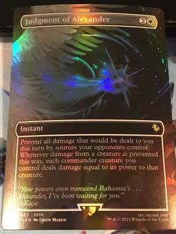 Judgment of Alexander (Borderless) FOIL - FINAL FANTASY MTG: Near Mint - Image 1