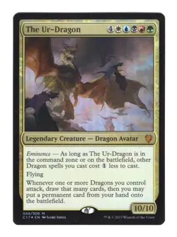 WOTC MTG Commander 2017 The Ur-Dragon (MR) (Foil) NM - Image 1