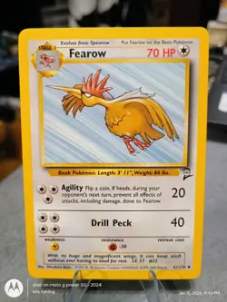 Pokemon TCG Fearow 041/130 Base Set 2 Uncommon Excellent Condition - Image 1