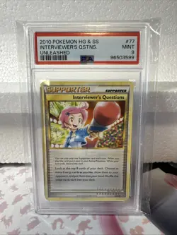 2010 Pokemon HG & SS Interviewer’s Questions Unleashed #77 PSA 9 - Image 1