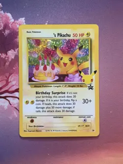 ___'s Pikachu Birthday 24/53 Celebrations Classic Collection NM Holofoil Pokemon - Image 1