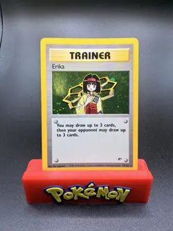 2000 Pokemon Gym Heroes Trainer Erika Unlimited Holo 16/132 MP - Image 1