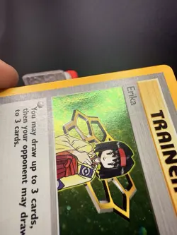 2000 Pokemon Gym Heroes Trainer Erika Unlimited Holo 16/132 MP - Image 2