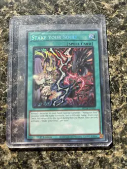 Yu-Gi-Oh! Stake Your Soul! Prismatic Secret Rare Card MP24-EN142 - Image 1