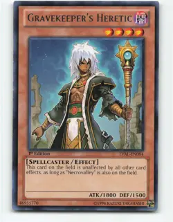 Gravekeeper's Heretic LVAL-EN084 Legacy of the Valiant 1st Edition - Image 1
