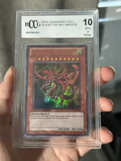 2010 Yu-Gi-Oh Legendary Collection Slifer The Sky Dragon BCCG 10 Mint - Image 2