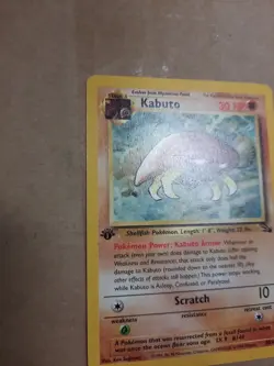 Kabuto 1st Edition Fossil 50/62 NM High About 7 Grade Card 1999 Pokemon Common - Image 4