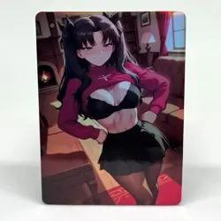 Fate Series Rin Tohsaka Goddess Anime Waifu ACG Foil Card - Image 1