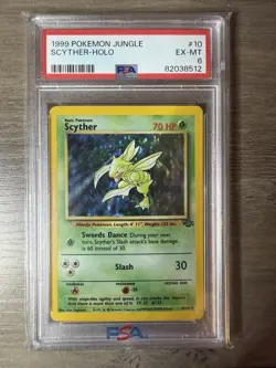 1999 Pokemon Jungle Scyther Holo PSA 6 EX-MT - Image 1
